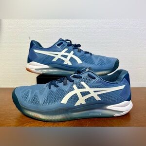 Asics Gel Resolution 8 Shoes
Mens Size 12.5 Blue White
Running Sneakers 1041A079